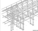 steel works plan of construction site